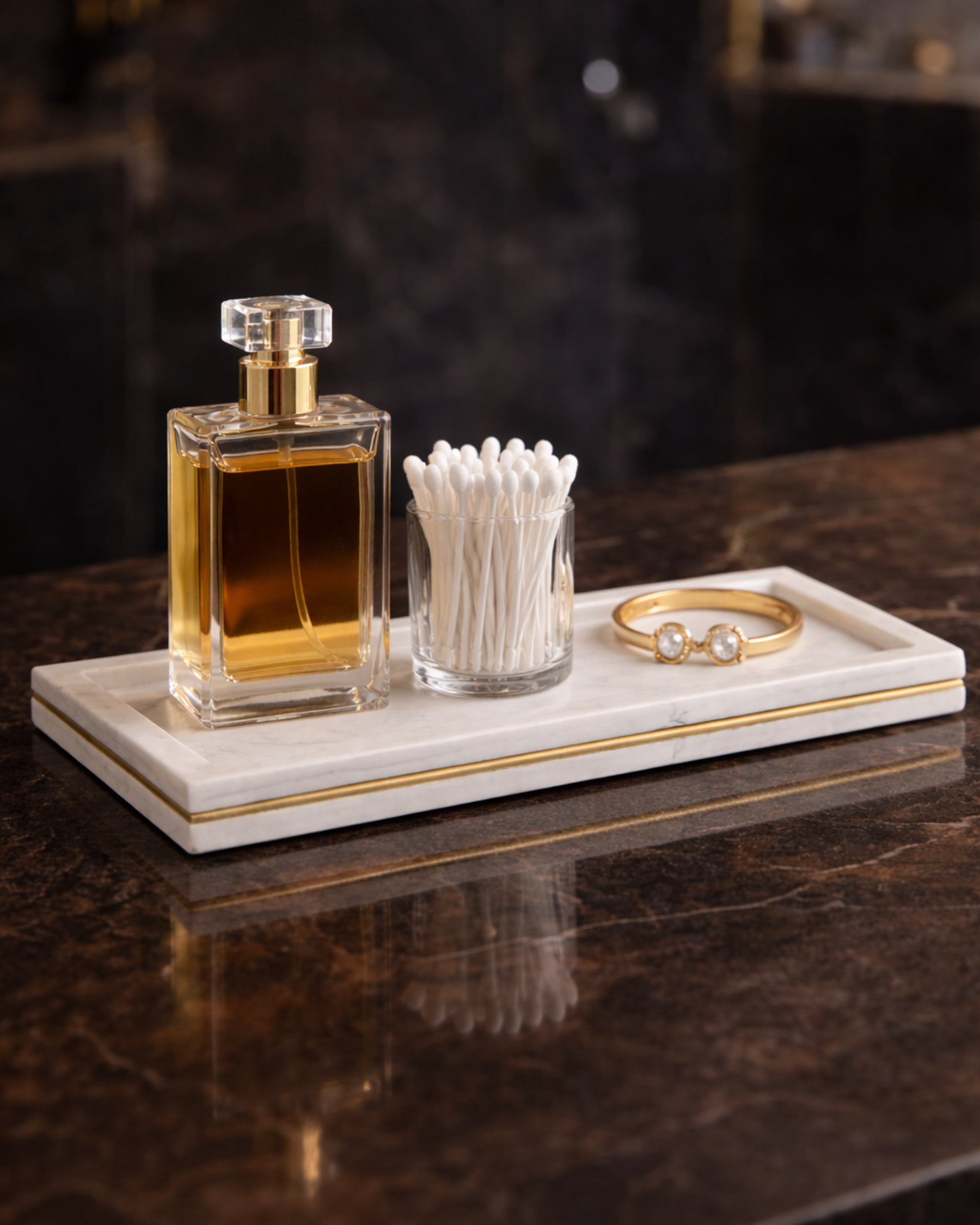Aurelia Marble Tray (White)