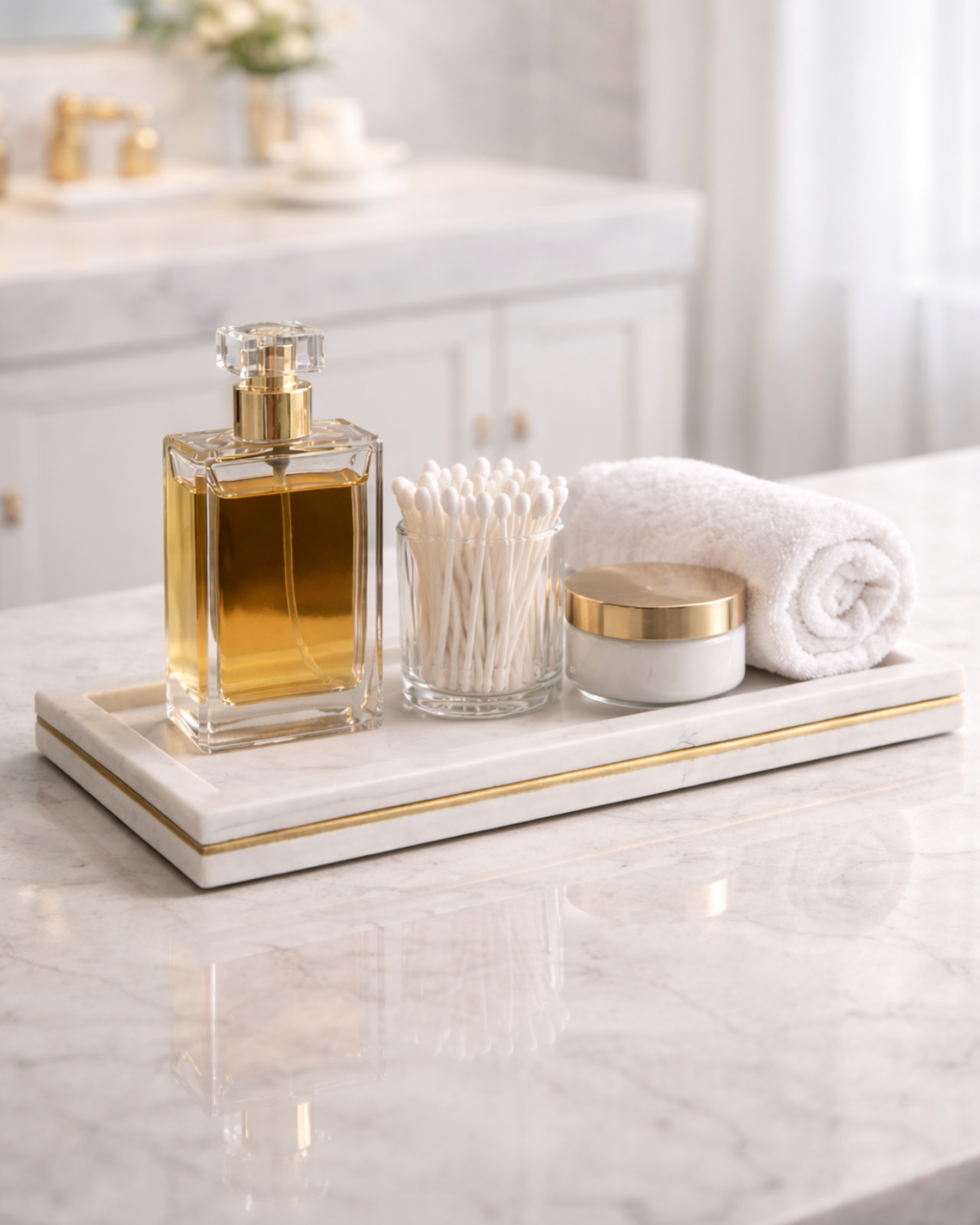 Aurelia Marble Tray (White)