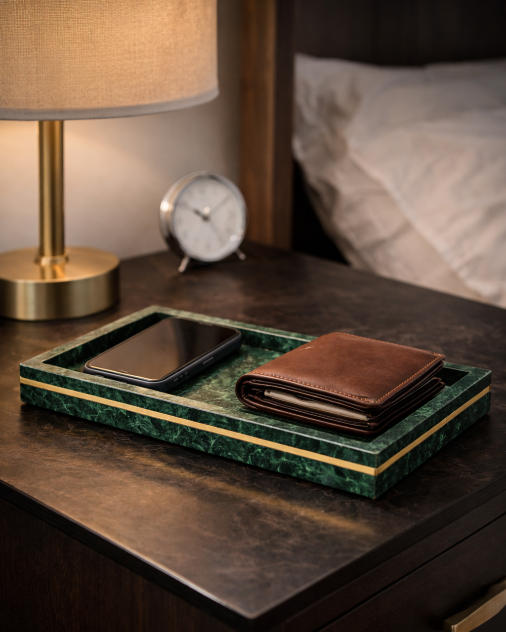 Aurelia Marble Tray (Green)