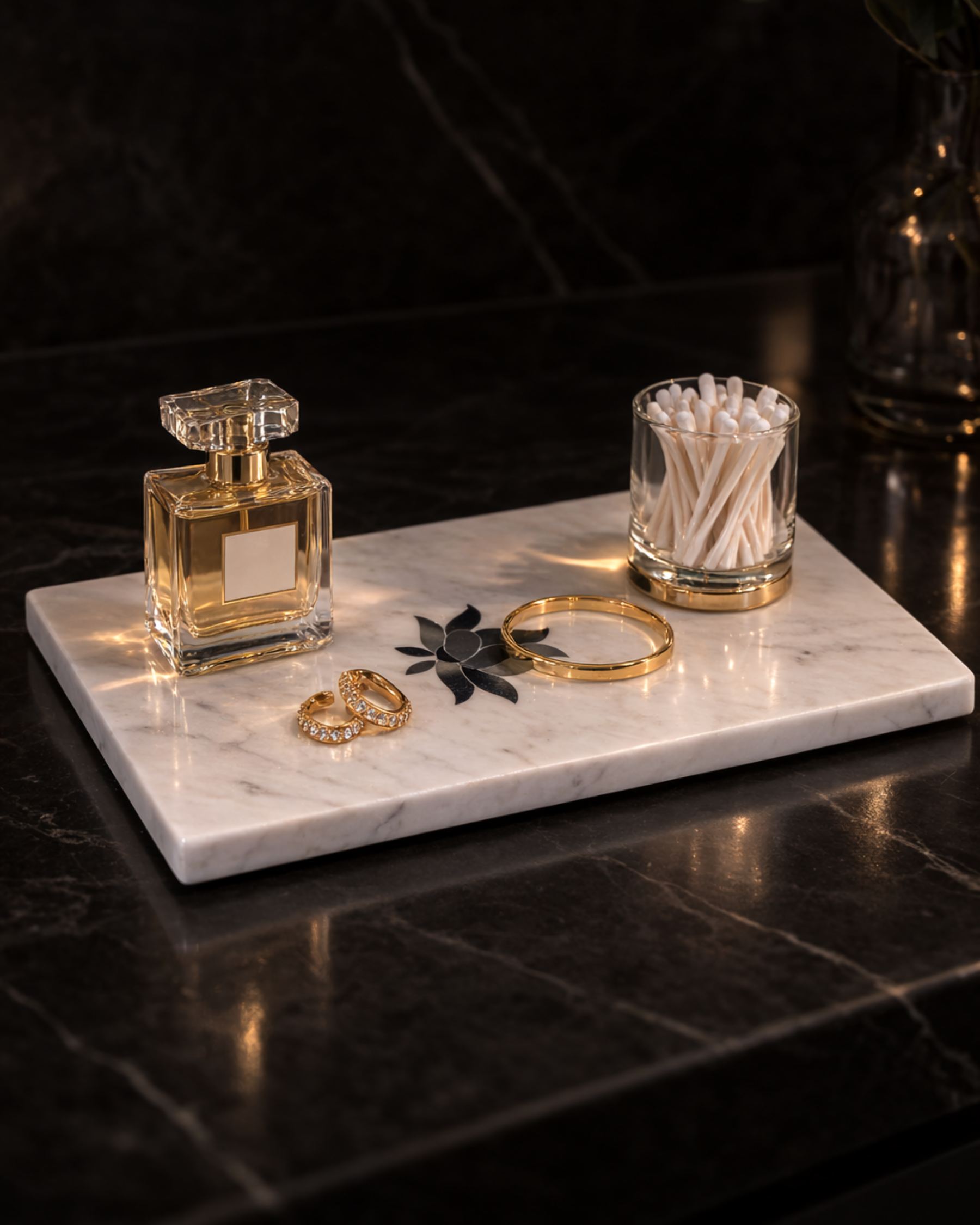 Veloura Tray with Mother of Pearl Inlay
